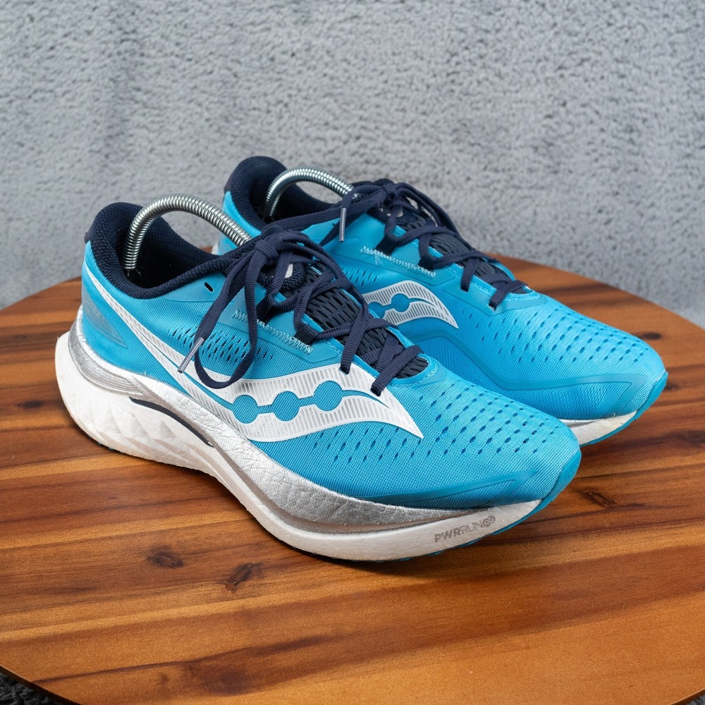 Saucony Triumph 21 Men Running Shoes Blue Silver S20940-220 Size 10